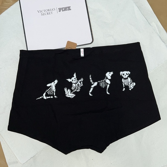 PINK Victoria’s Secret Halloween COTTON BOYSHORT Underwear Panty - Picture 1 of 11